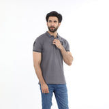Men's Half Sleeves Polo T-Shirt - Grey, Men's T-Shirts & Polos, Chase Value, Chase Value