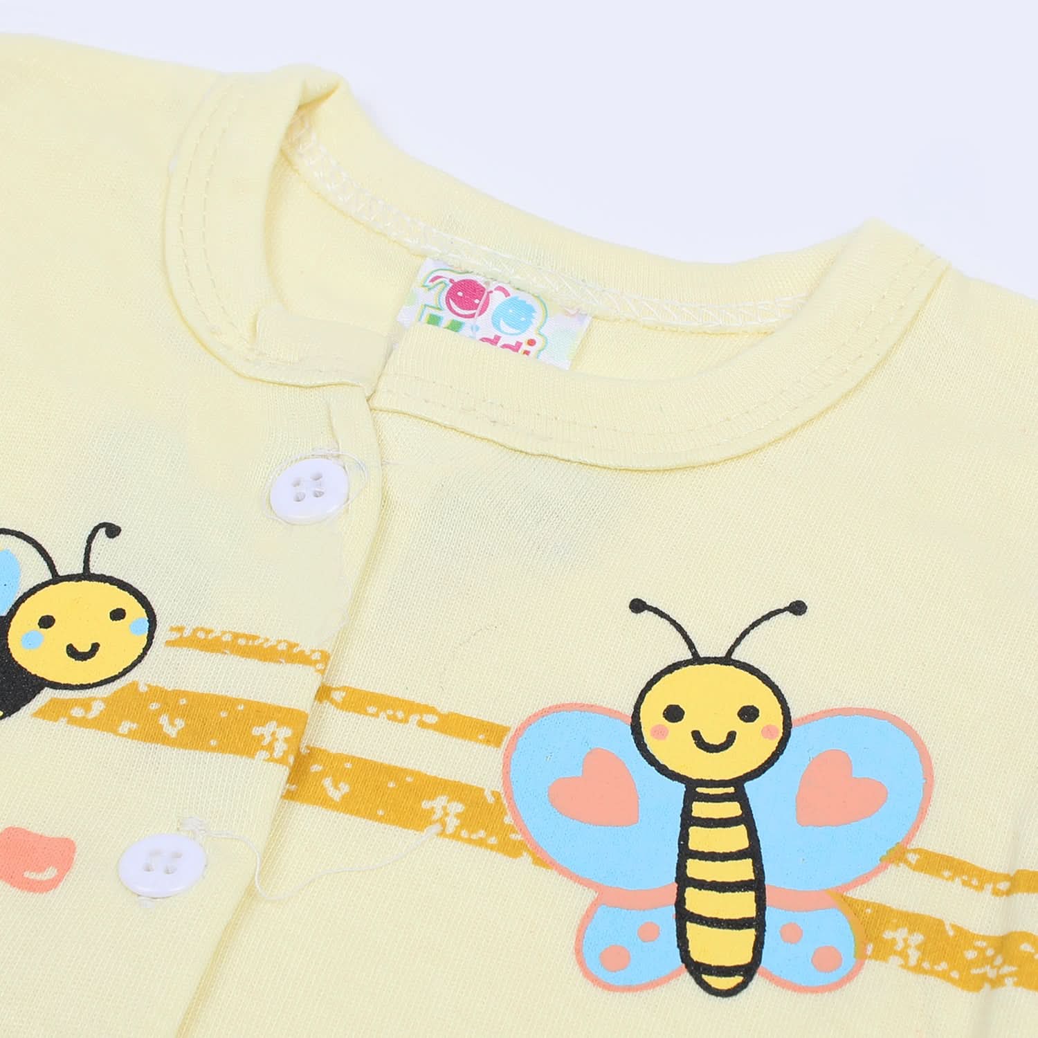Newborn Girls Half Sleeves Suit - Lemon, Newborn Girls Sets & Suits, Chase Value, Chase Value