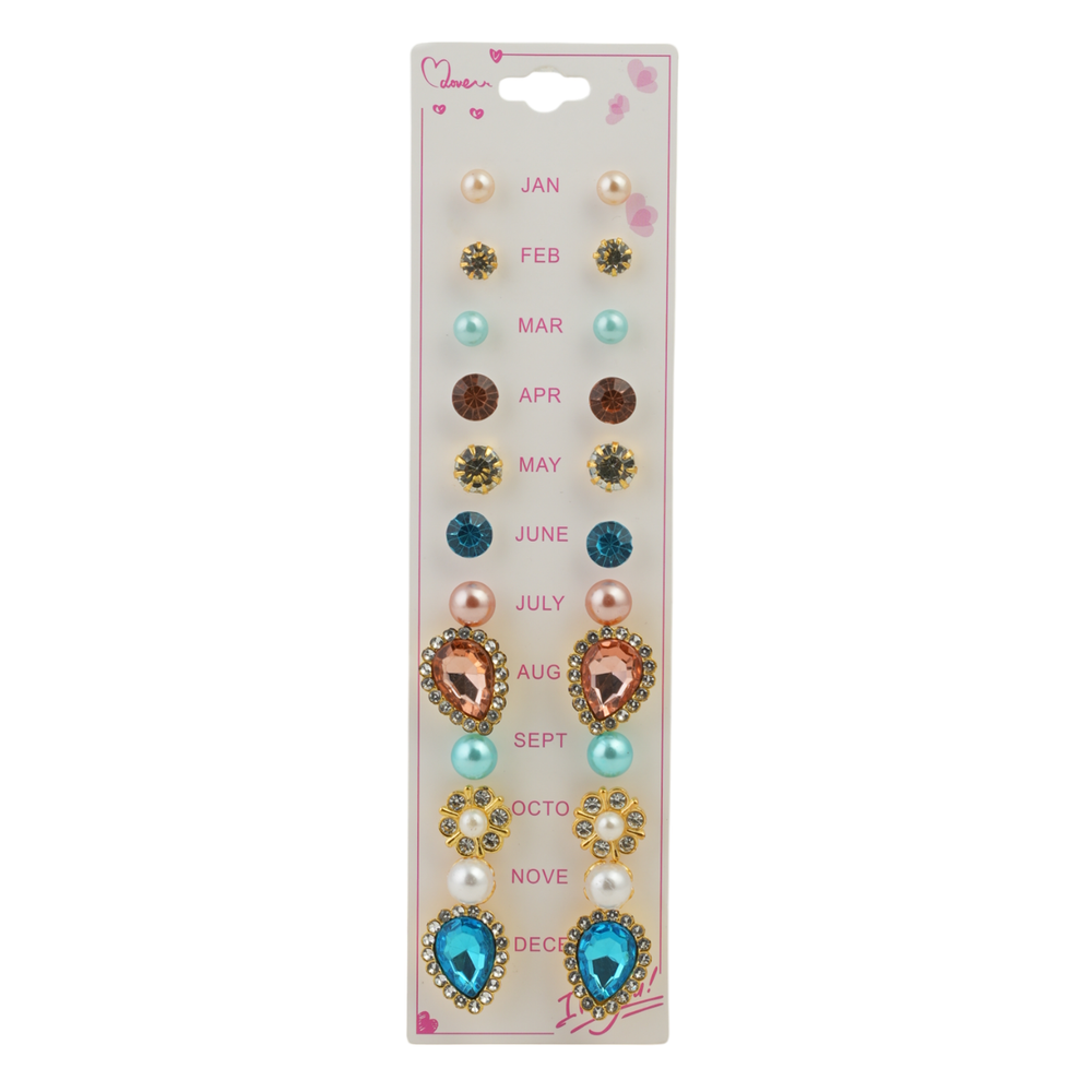Girls Tops Card pack Of 12, Girls Earrings & Tops, Chase Value, Chase Value