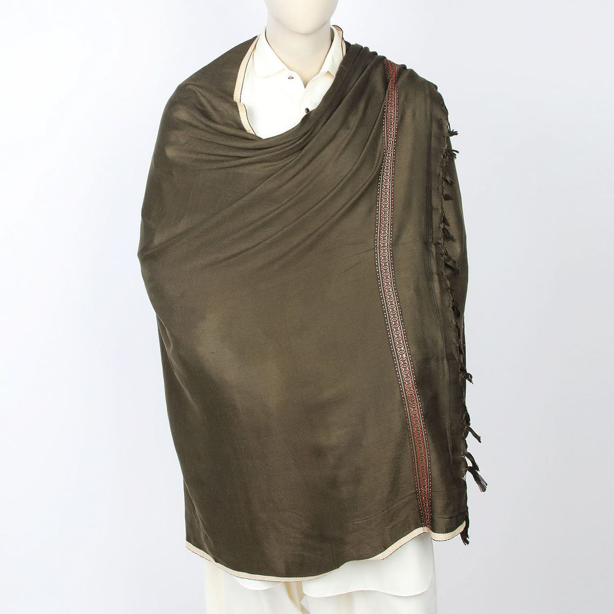 Men's Shawl - Olive, Men's Shawls & Mufflers, Chase Value, Chase Value