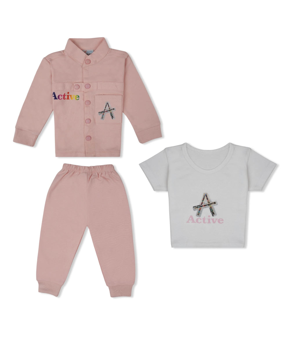Valuables Newborn Boys 3-Piece Interlock Suit, Newborn Boys Sets & Suits, Chase Value, Chase Value