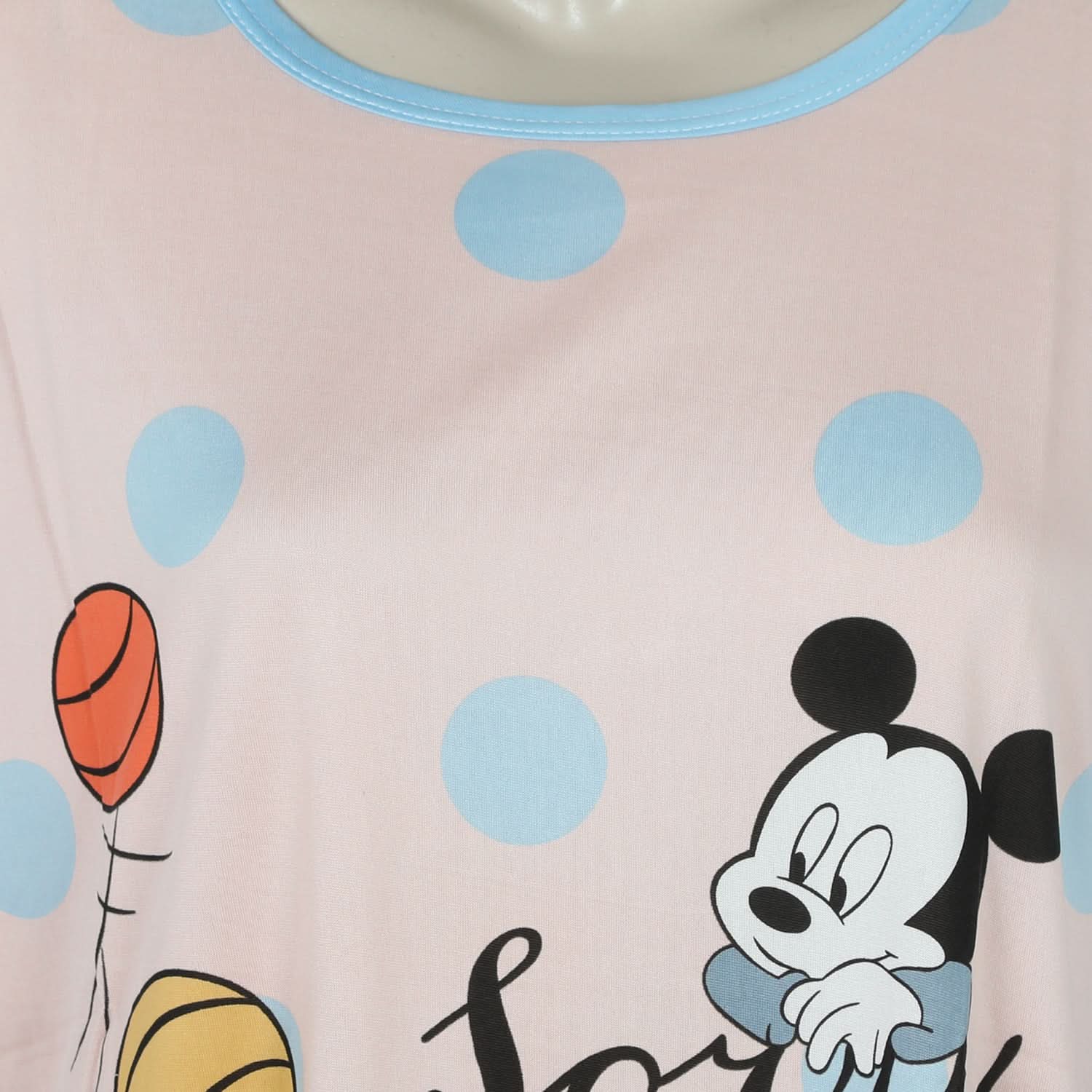 Women's Nighty T-Shirt - Pink, Women Night Suit, Chase Value, Chase Value