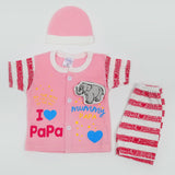 Newborn Boys Half Sleeves Suit - Pink, Newborn Boys Sets & Suits, Chase Value, Chase Value