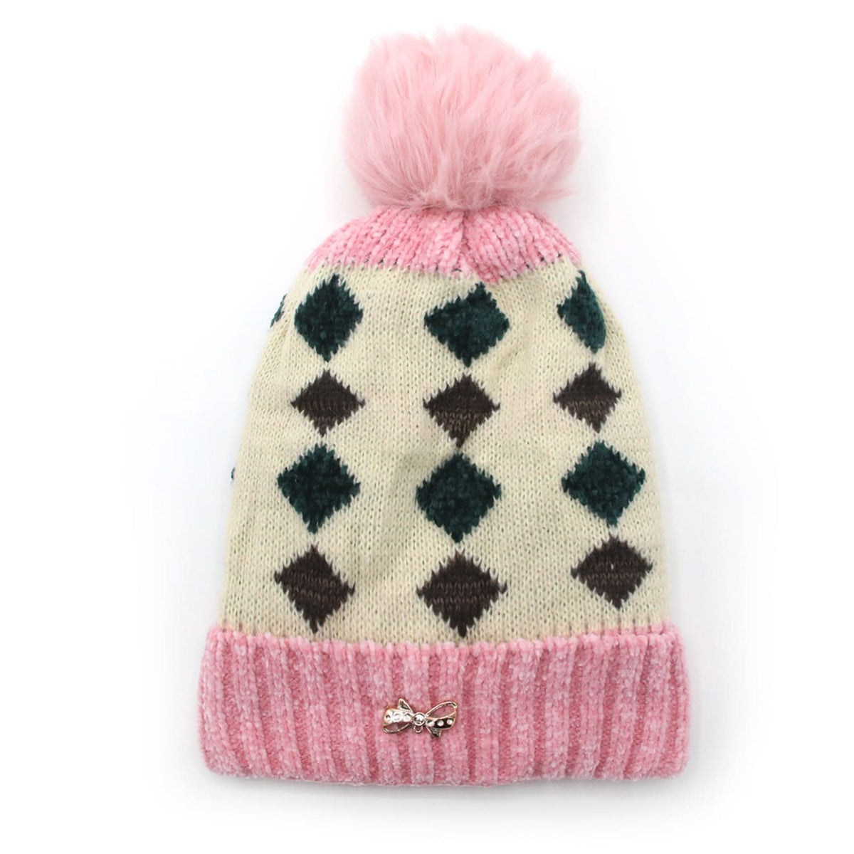 Women's Woolen Cap - Pink, Women's Cap & Other Accessories, Chase Value, Chase Value
