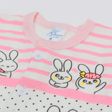 Newborn Girls Half Sleeves Suit - Pink, Newborn Girls Sets & Suits, Chase Value, Chase Value