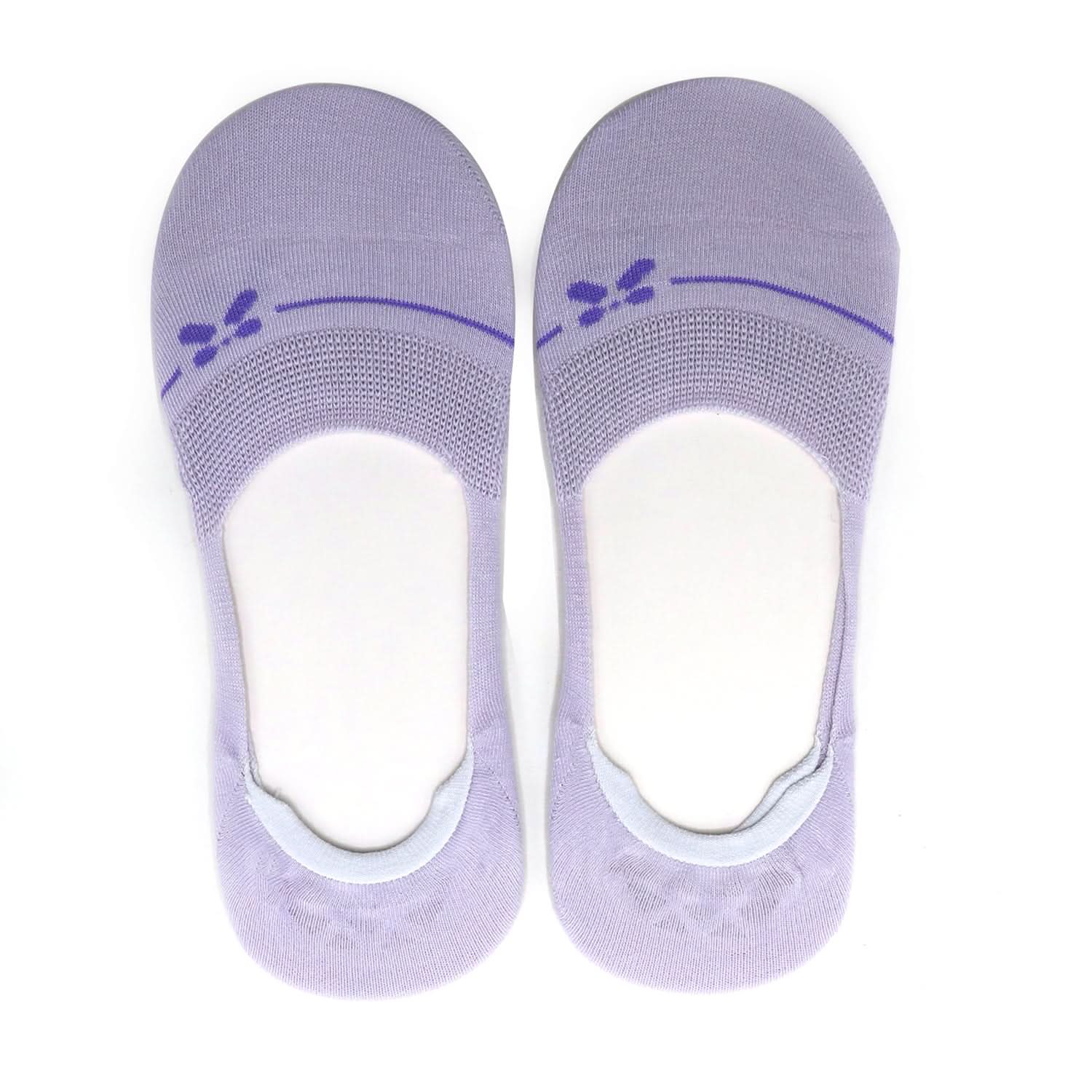 Women's 2Pc Loafer Socks - Purple, Women Socks Stocking & Gloves, Chase Value, Chase Value