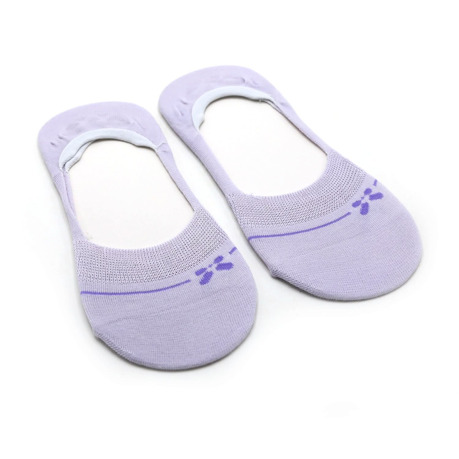 Women's 2Pc Loafer Socks - Purple, Women Socks Stocking & Gloves, Chase Value, Chase Value