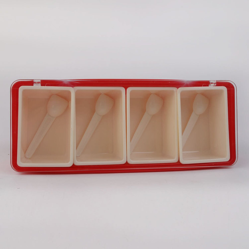 Spice Box 4 Pcs - Red, Spice Boxes, Chase Value, Chase Value