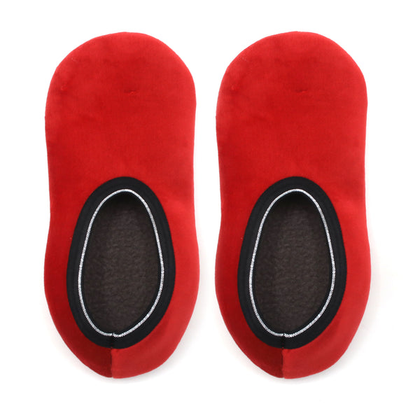 Women's Velvet Boot Socks - Red