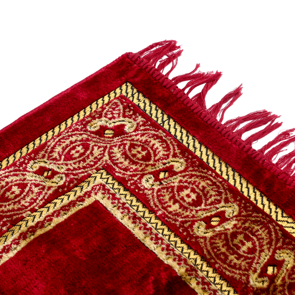 Jae-Namaaz (Prayer Mat) - Red, Prayer Accessories, Chase Value, Chase Value