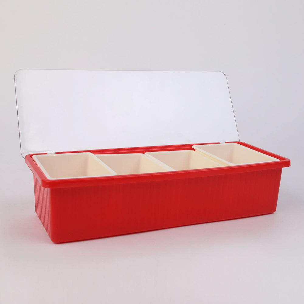 Spice Box 4 Pcs - Red, Spice Boxes, Chase Value, Chase Value