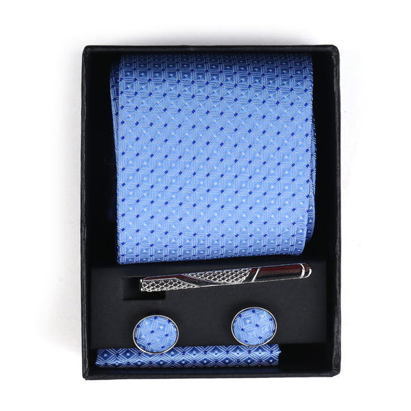 Men's Neck Tie Box With Pin - Sky Blue