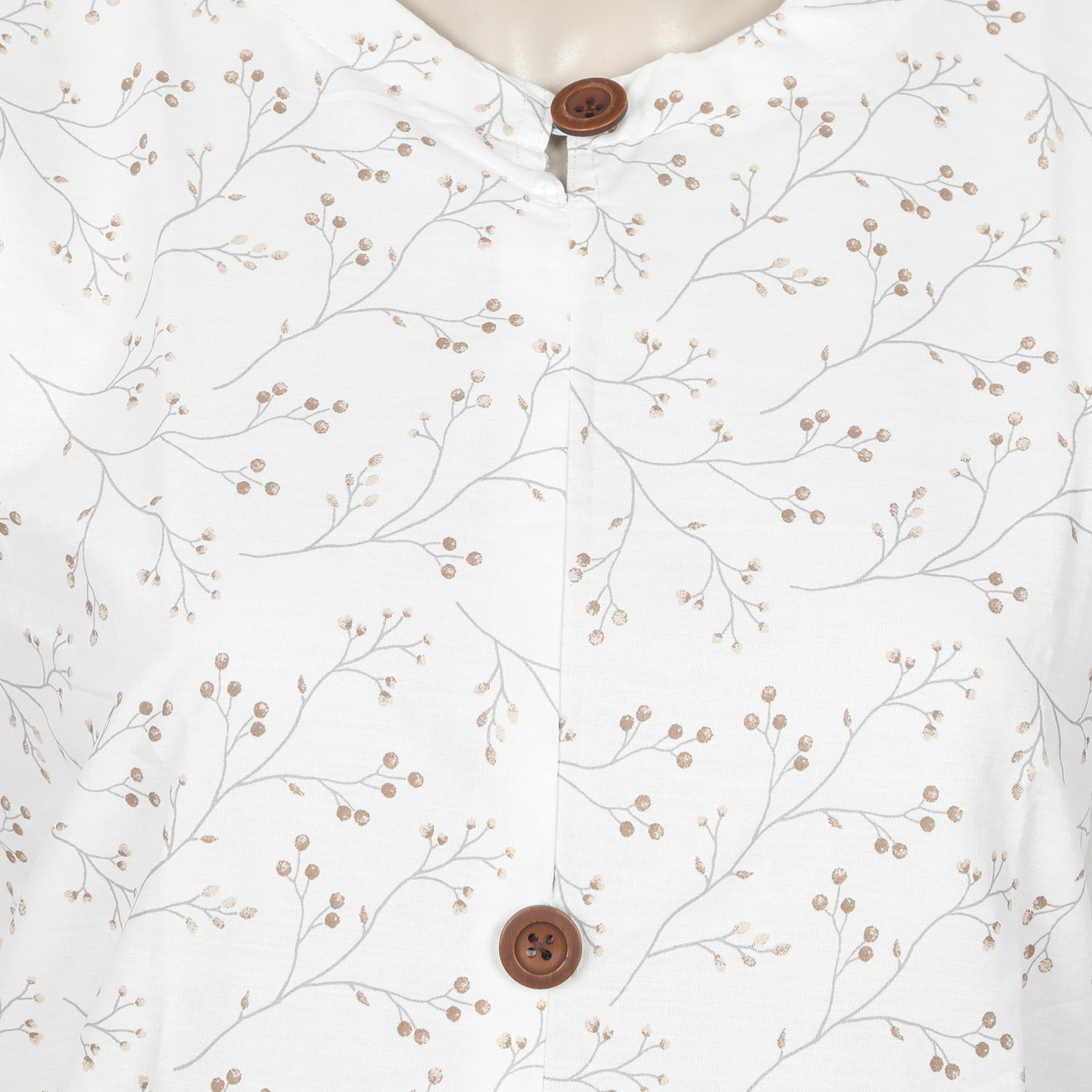 Women's Printed Kurti - White, Women Ready Kurtis, Chase Value, Chase Value