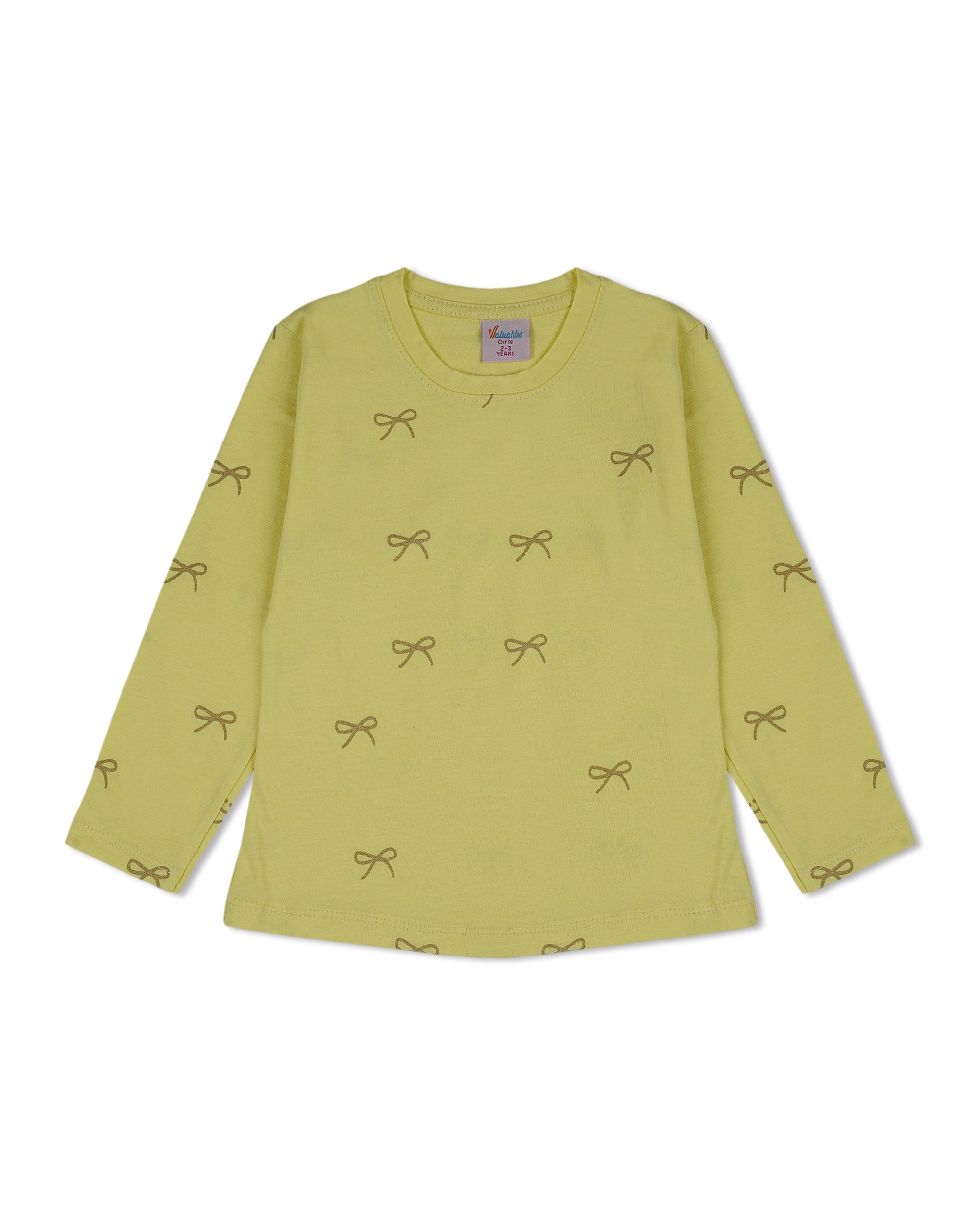 Valuables Girls Full Sleeves T-Shirt, Girls T-Shirts, Chase Value, Chase Value