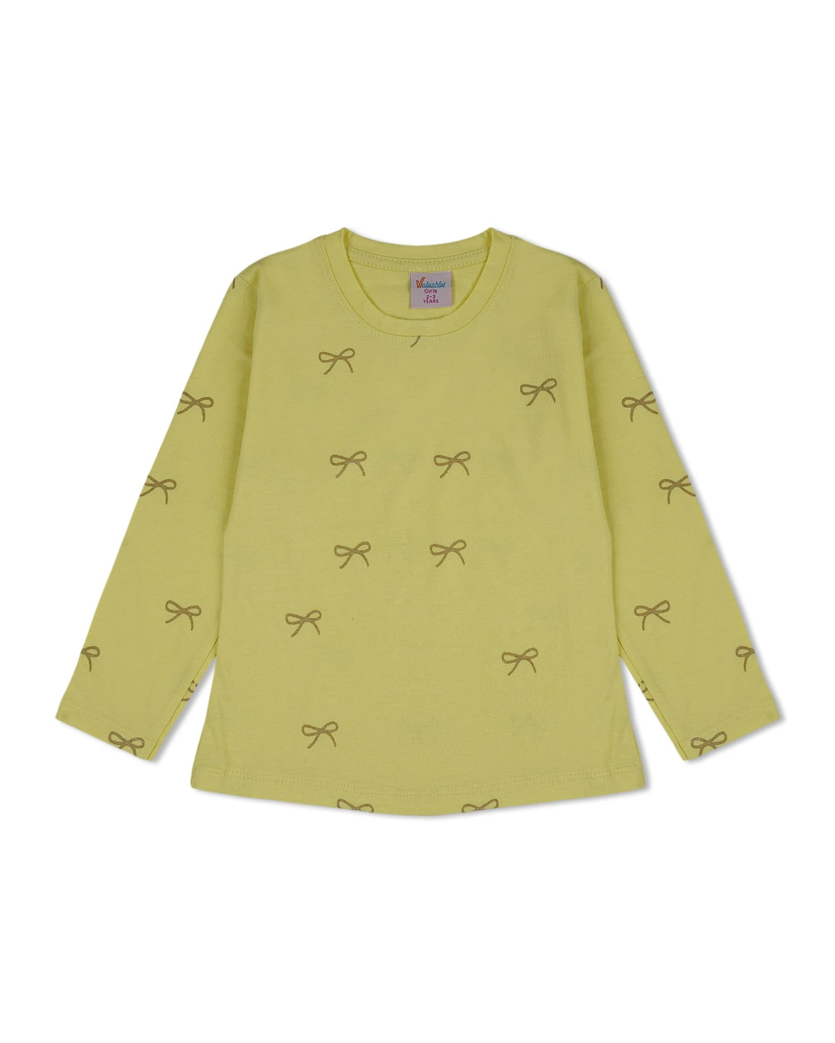 Valuables Girls Full Sleeves T-Shirt, Girls T-Shirts, Chase Value, Chase Value