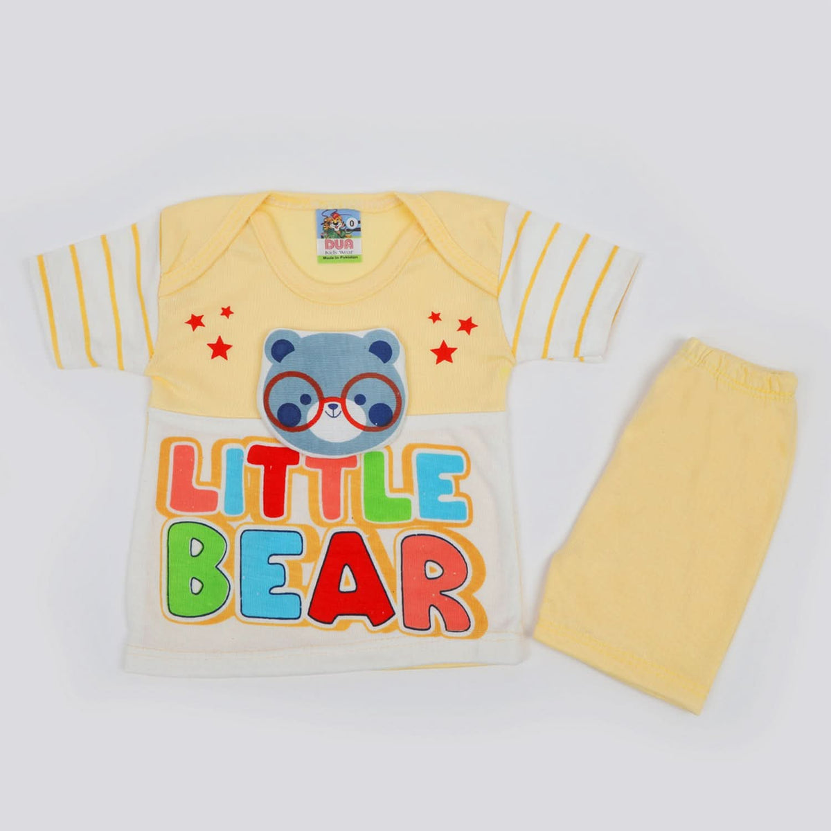 Newborn Boys Half Sleeves Suit - Yellow, Newborn Boys Sets & Suits, Chase Value, Chase Value