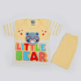 Newborn Boys Half Sleeves Suit - Yellow, Newborn Boys Sets & Suits, Chase Value, Chase Value