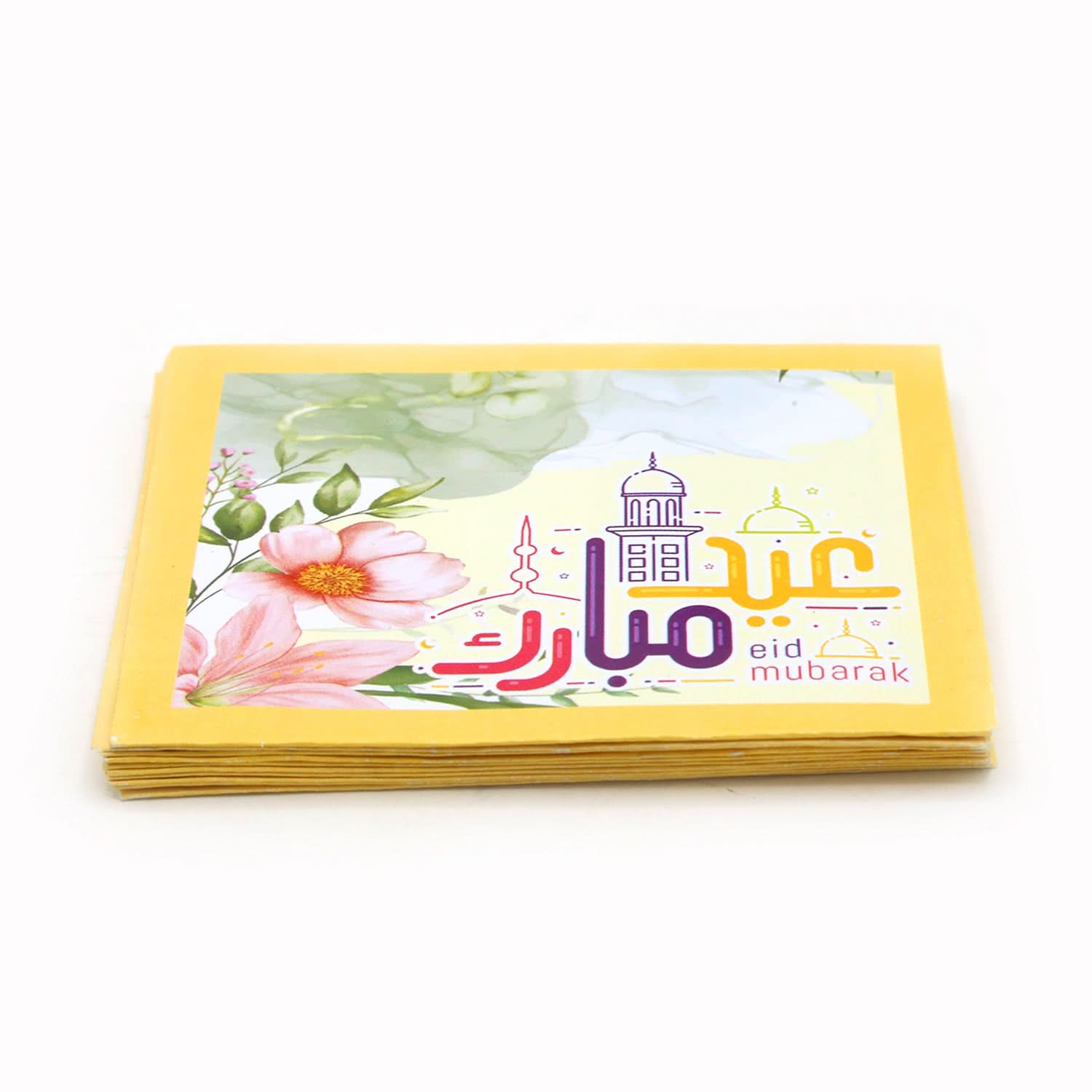 Eidi Pocket Size Envelop Printed 10Pcs - White, Envelopes, Chase Value, Chase Value