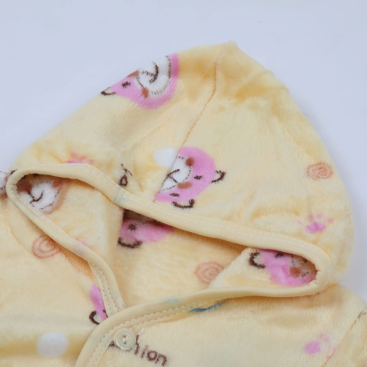 Newborn Boys Full Sleeves Hooded Suit - Yellow, Newborn Boys Sets & Suits, Chase Value, Chase Value