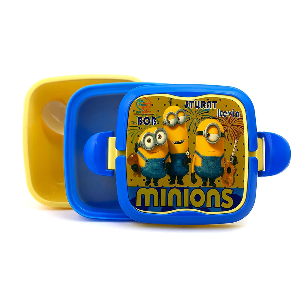 Cartoon Character Square Shape Lunch Box For Kids, Tiffin Boxes & Bottles, Chase Value, Chase Value