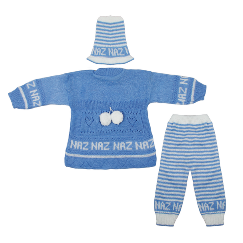 Newborn Girls Full Sleeves Suit - Blue