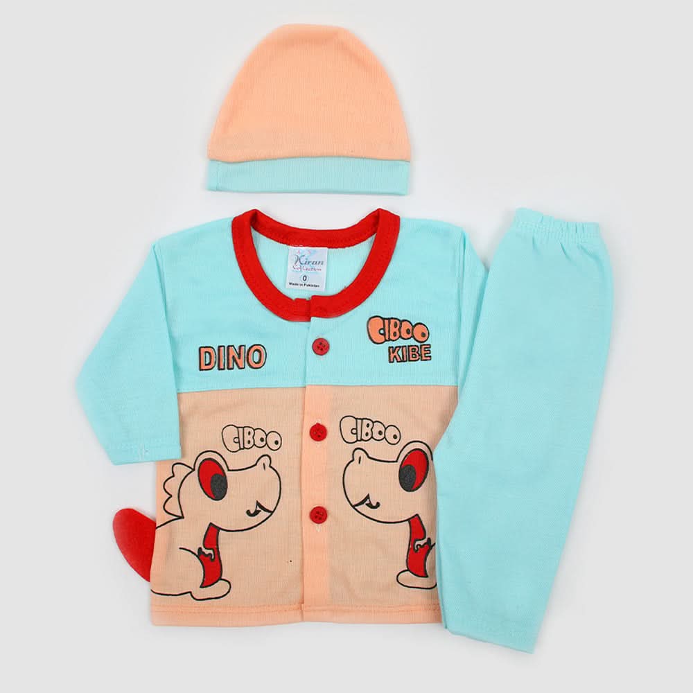 Newborn Boys Full Sleeves Suit - Cyan, Newborn Boys Sets & Suits, Chase Value, Chase Value
