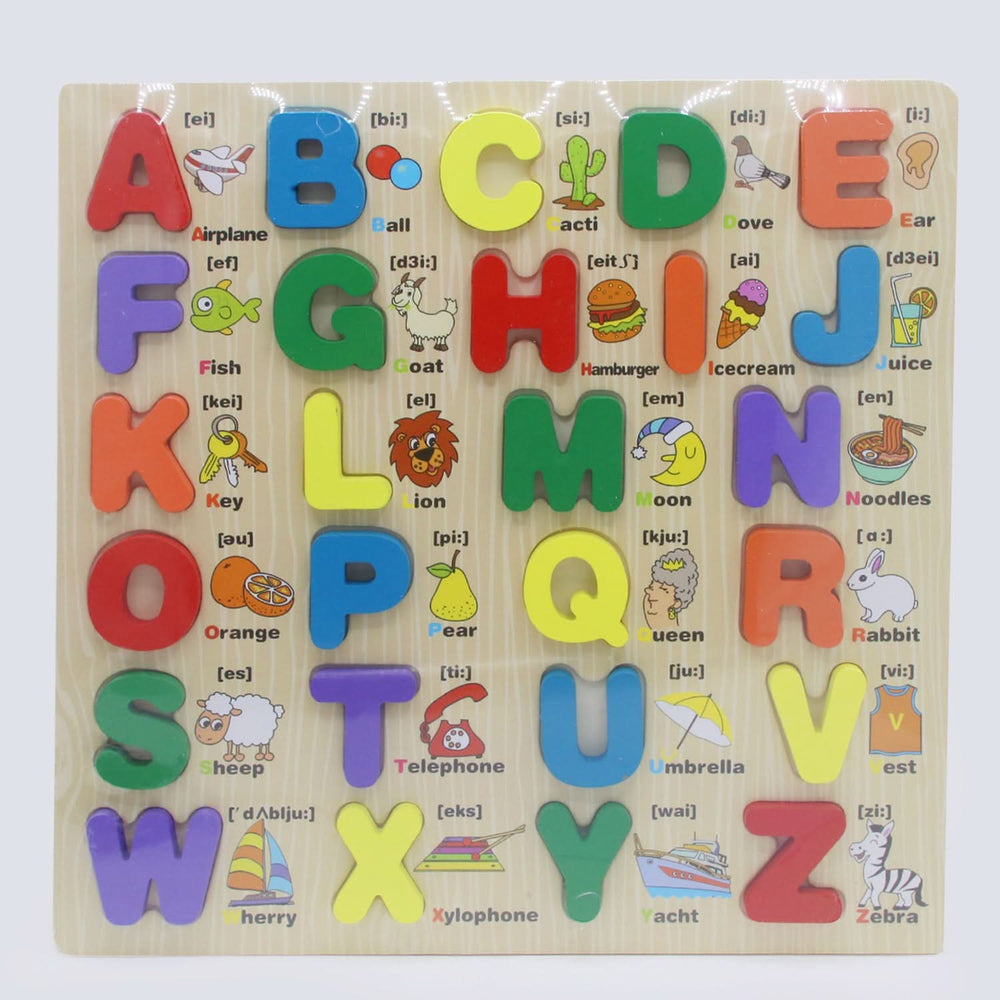 Wooden Puzzle Words Large - Multi Color, Board Games & Puzzles, Chase Value, Chase Value