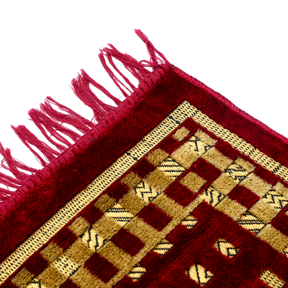 Jae-Namaaz (Prayer Mat) - Red, Prayer Accessories, Chase Value, Chase Value