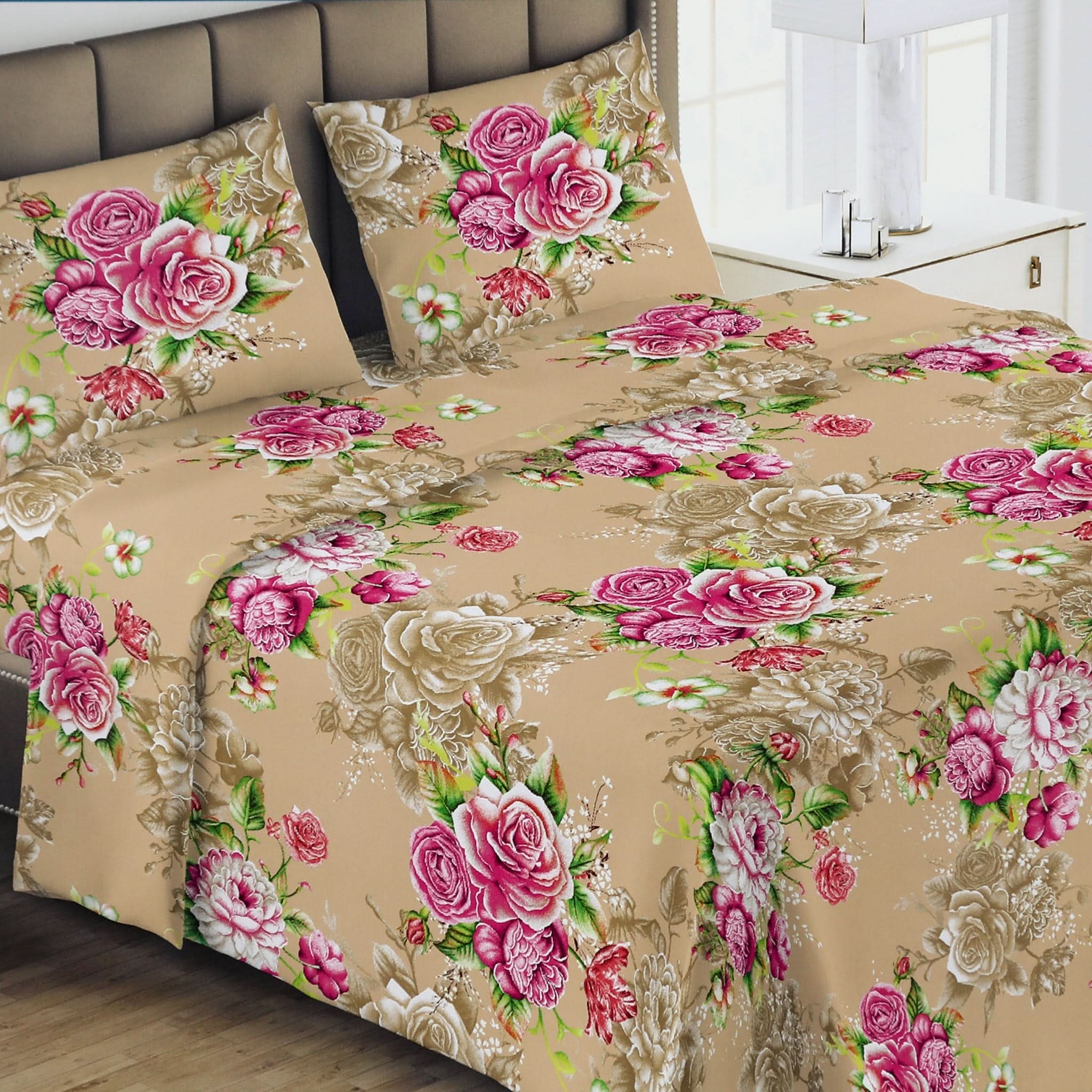 Printed Double Bed Sheet - Multi Color, Double Size Bed Sheet, Chase Value, Chase Value