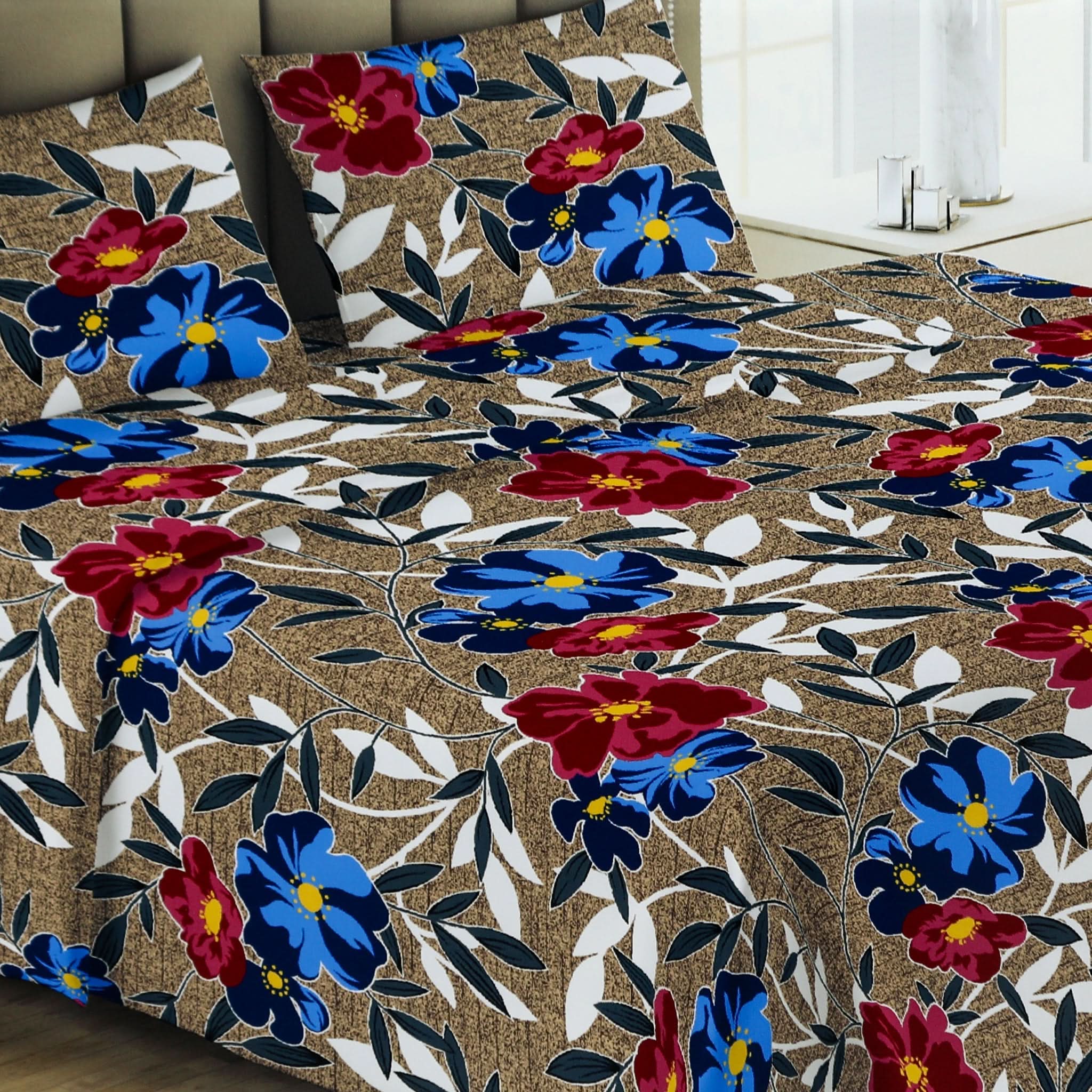 Printed Double Bed Sheet - Multi Color, Double Size Bed Sheet, Chase Value, Chase Value