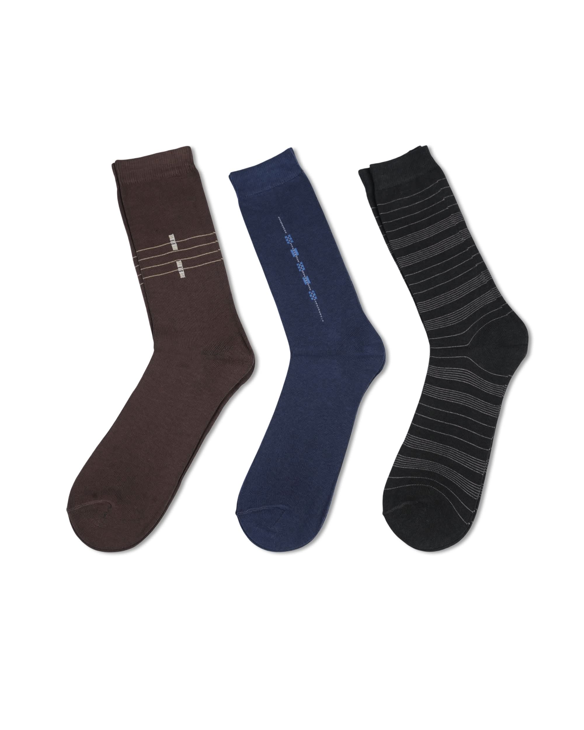Knit Line Full Socks – 3 Pieces, Men's Socks, Chase Value, Chase Value