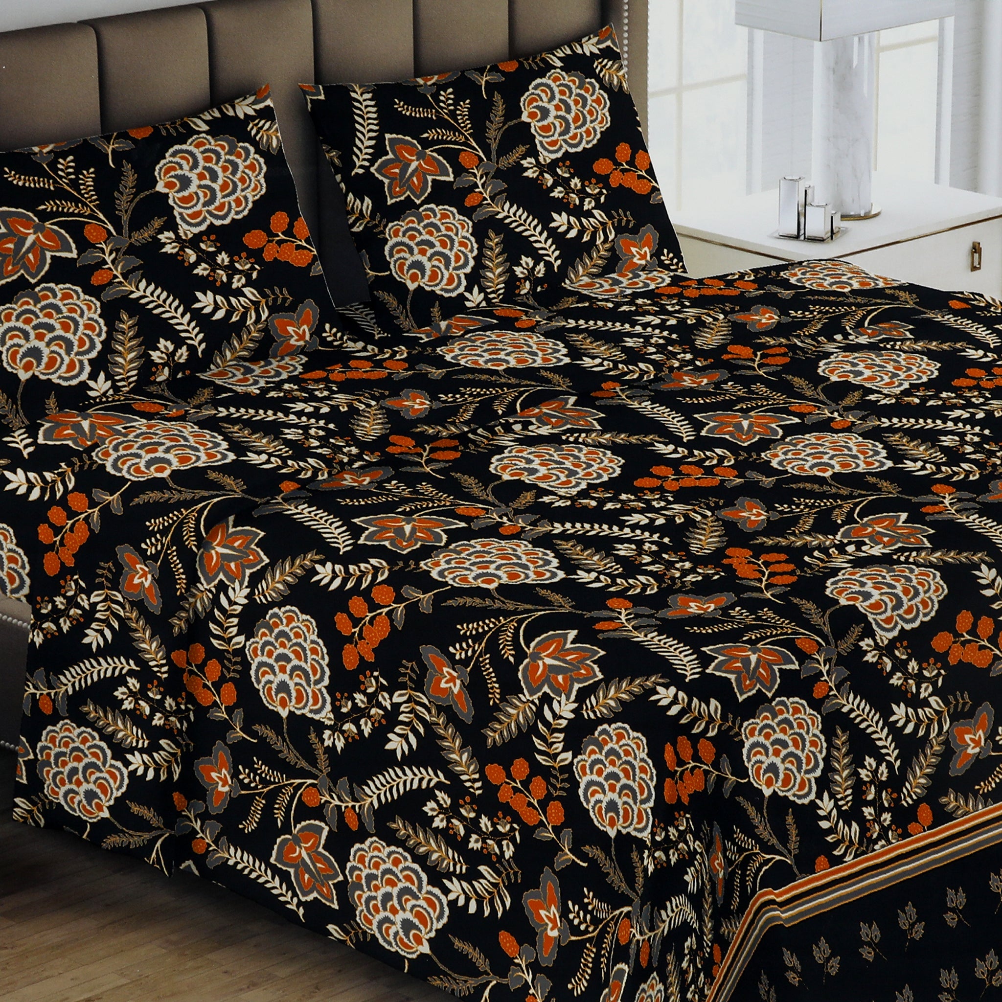 Printed Double Bed Sheet - Multi Color, Double Size Bed Sheet, Chase Value, Chase Value