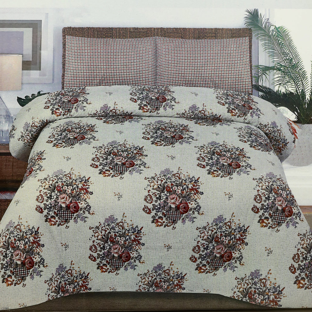 Valuables King Size Polyester Cotton Bed Sheet 90*95 - B2, King Size Bed Sheet, Valuable, Chase Value