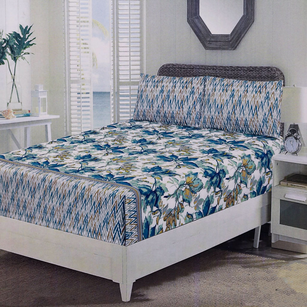 Valuables Single Fitted Sheet with 2 Pillow - B2, Single Size Bed Sheet, Valuable, Chase Value