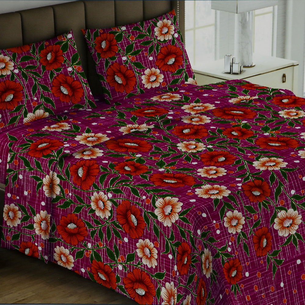 Printed Double Bed Sheet - Multi Color, Double Size Bed Sheet, Chase Value, Chase Value