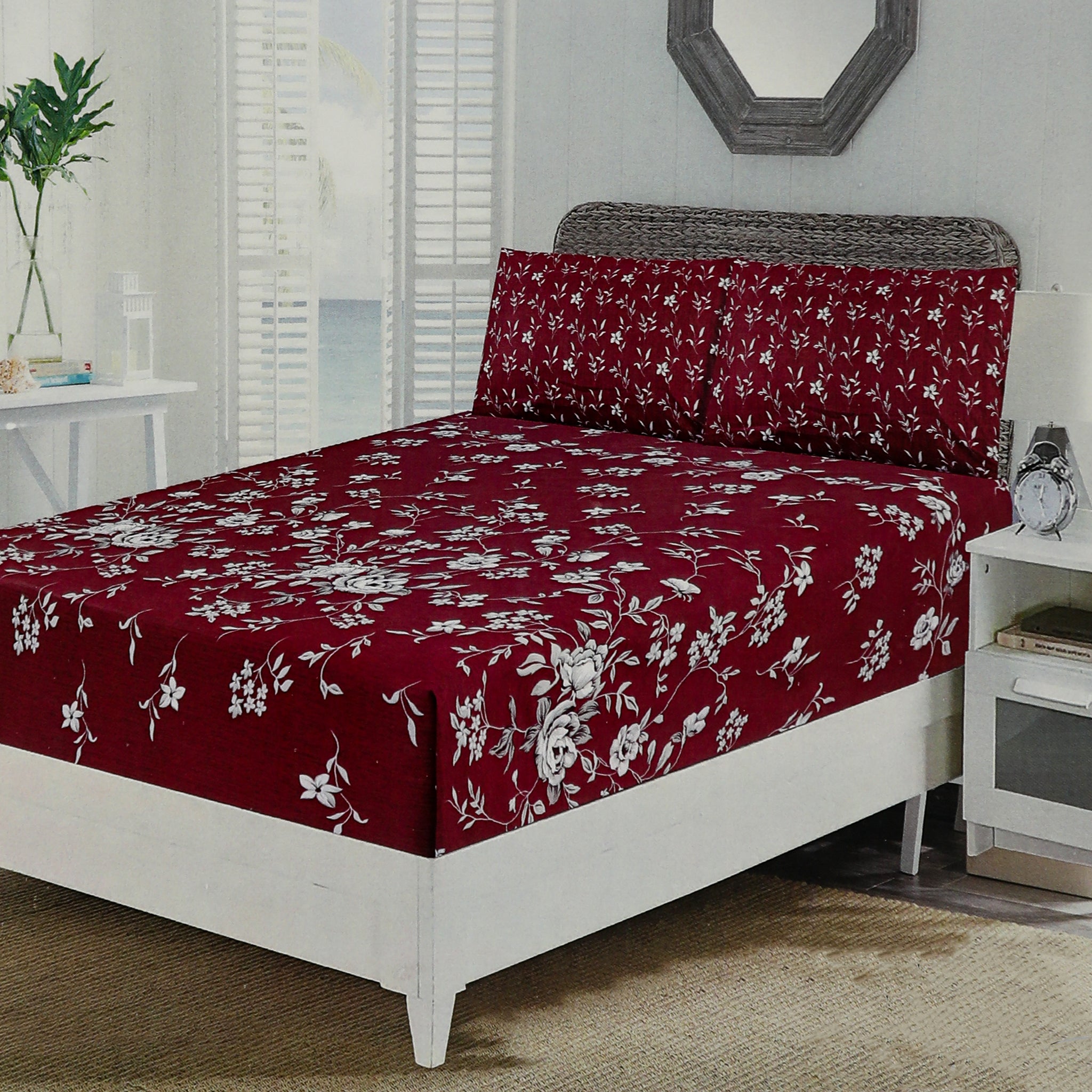 Valuables Single Fitted Sheet with 2 Pillow - B5, Single Size Bed Sheet, Valuable, Chase Value