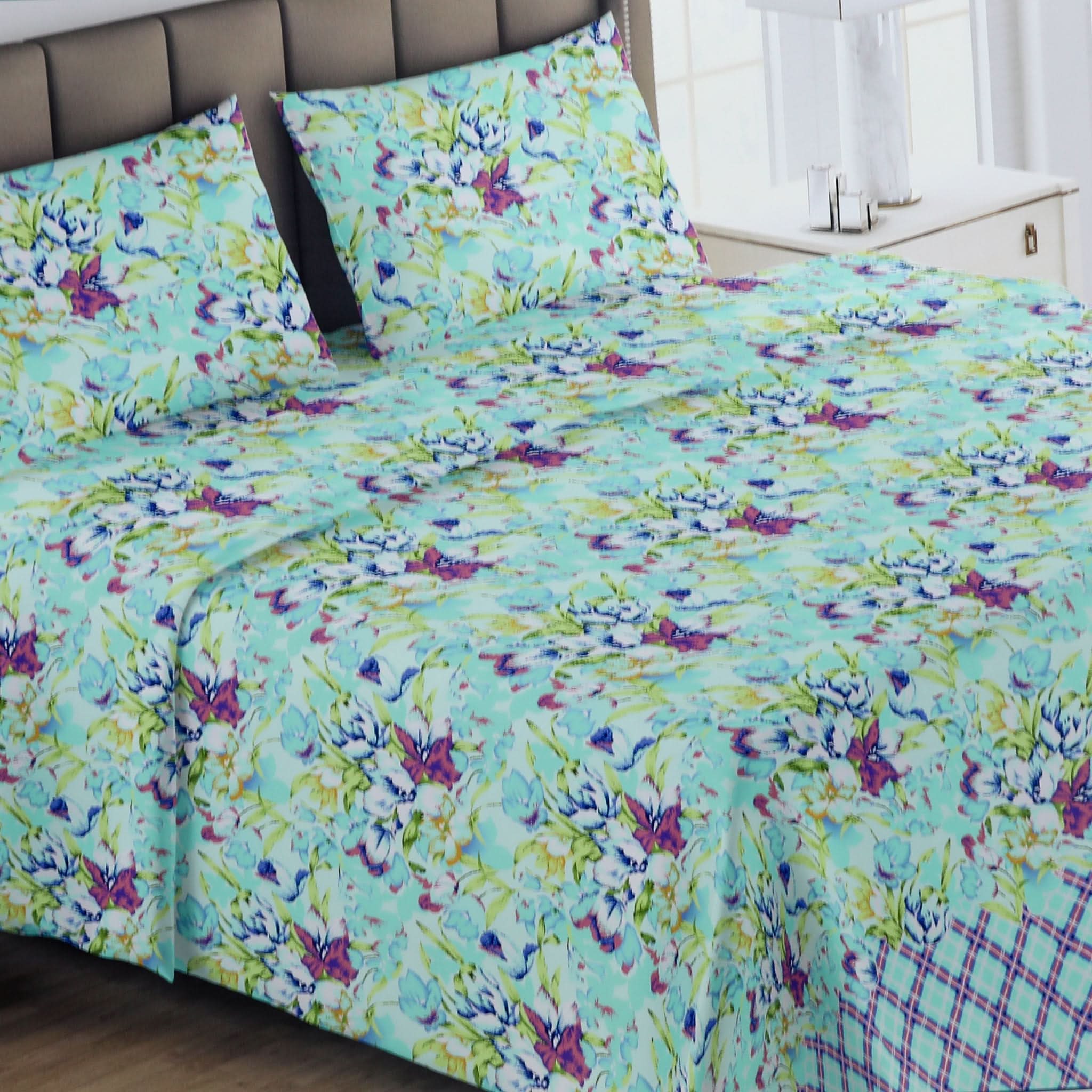 Printed Double Bed Sheet - Multi Color, Double Size Bed Sheet, Chase Value, Chase Value