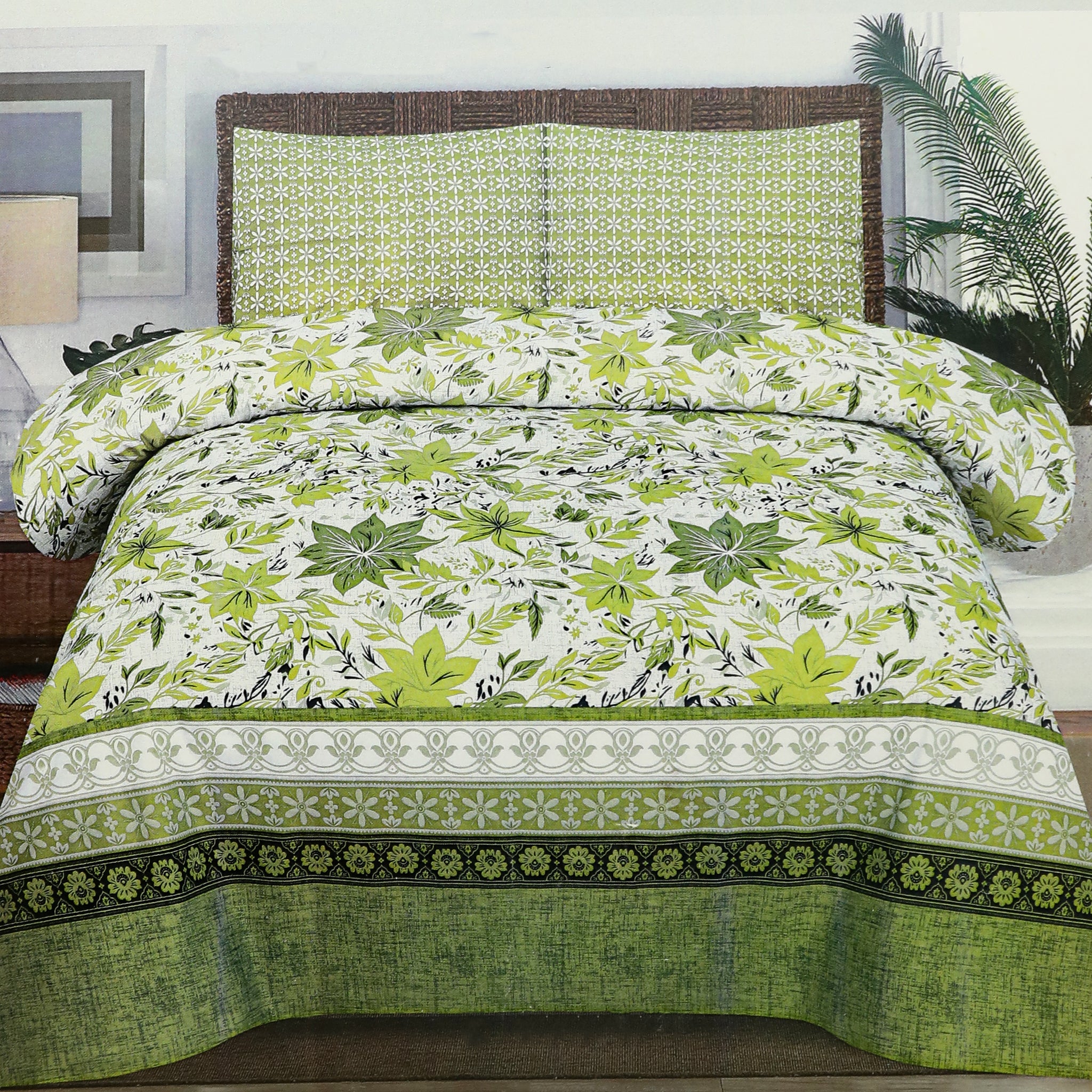 Valuables King Size Polyester Cotton Bed Sheet 90*95 - B7, King Size Bed Sheet, Valuable, Chase Value