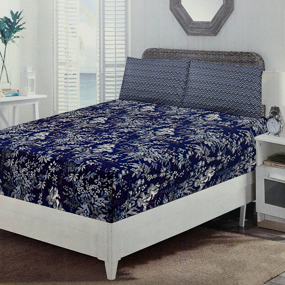 Valuables Single Fitted Sheet with 2 Pillow - B7, Single Size Bed Sheet, Valuable, Chase Value