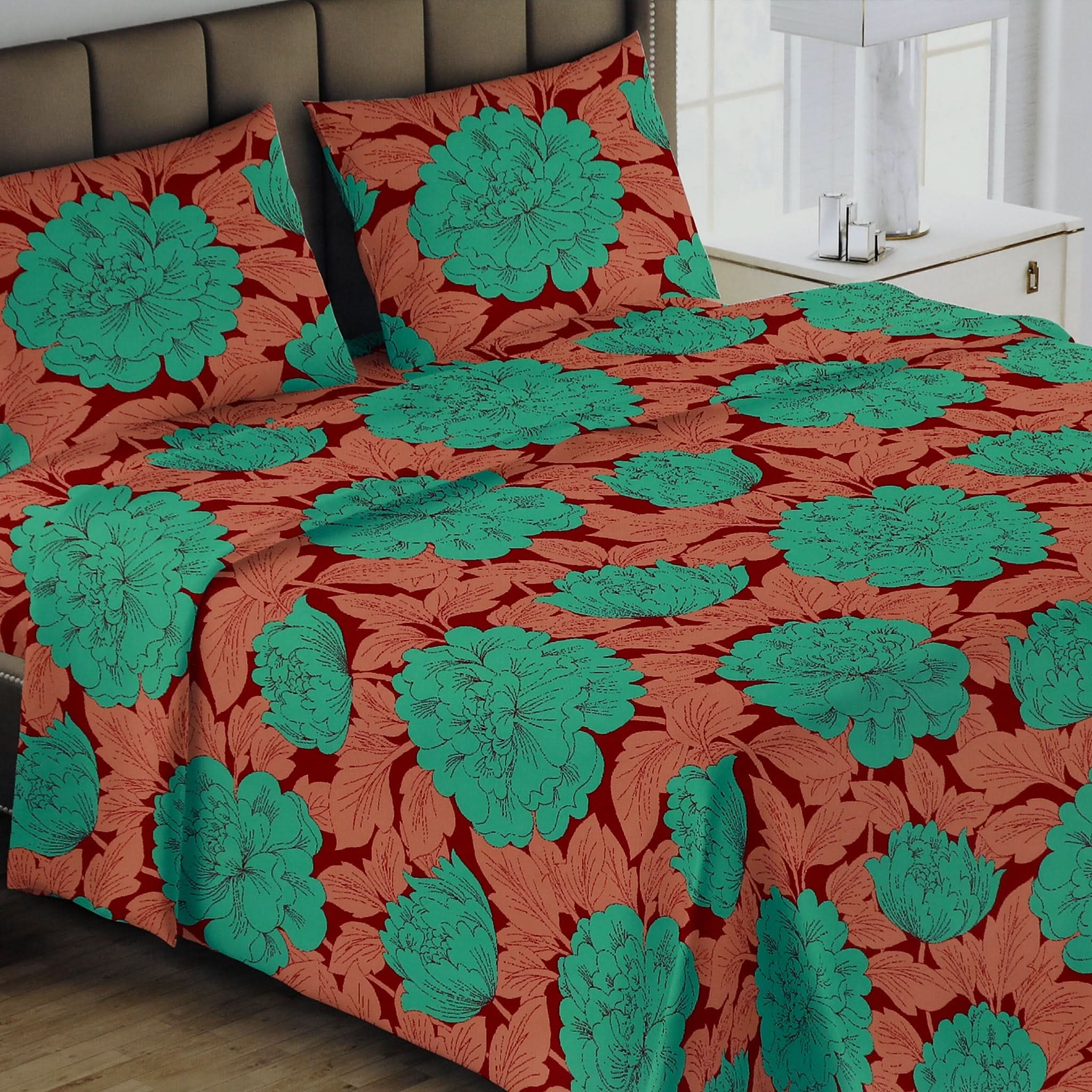 Printed Double Bed Sheet - Multi Color, Double Size Bed Sheet, Chase Value, Chase Value