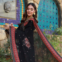 Schick Basant Heavy Chiffon Semi Stitched Embroidered 3Pcs Suit