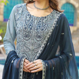 Schick Basant Heavy Chiffon Semi Stitched Embroidered 3Pcs Suit, Women, 3Pcs Shalwar Suit, MI Creation, Chase Value