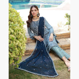 Schick Basant Heavy Chiffon Semi Stitched Embroidered 3Pcs Suit, Women, 3Pcs Shalwar Suit, MI Creation, Chase Value