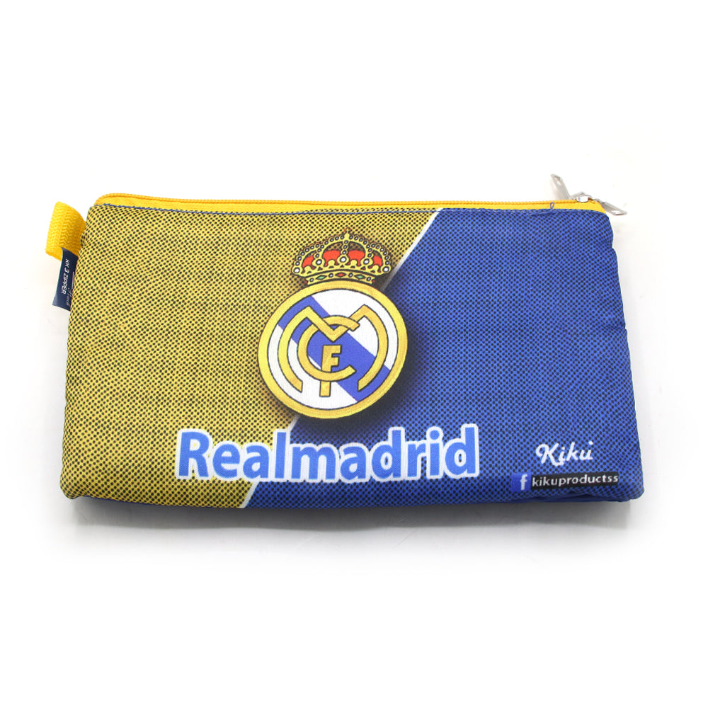 Pencil Pouch Three Zipper - Dark Blue, Stationery Pouch & Box, Chase Value, Chase Value