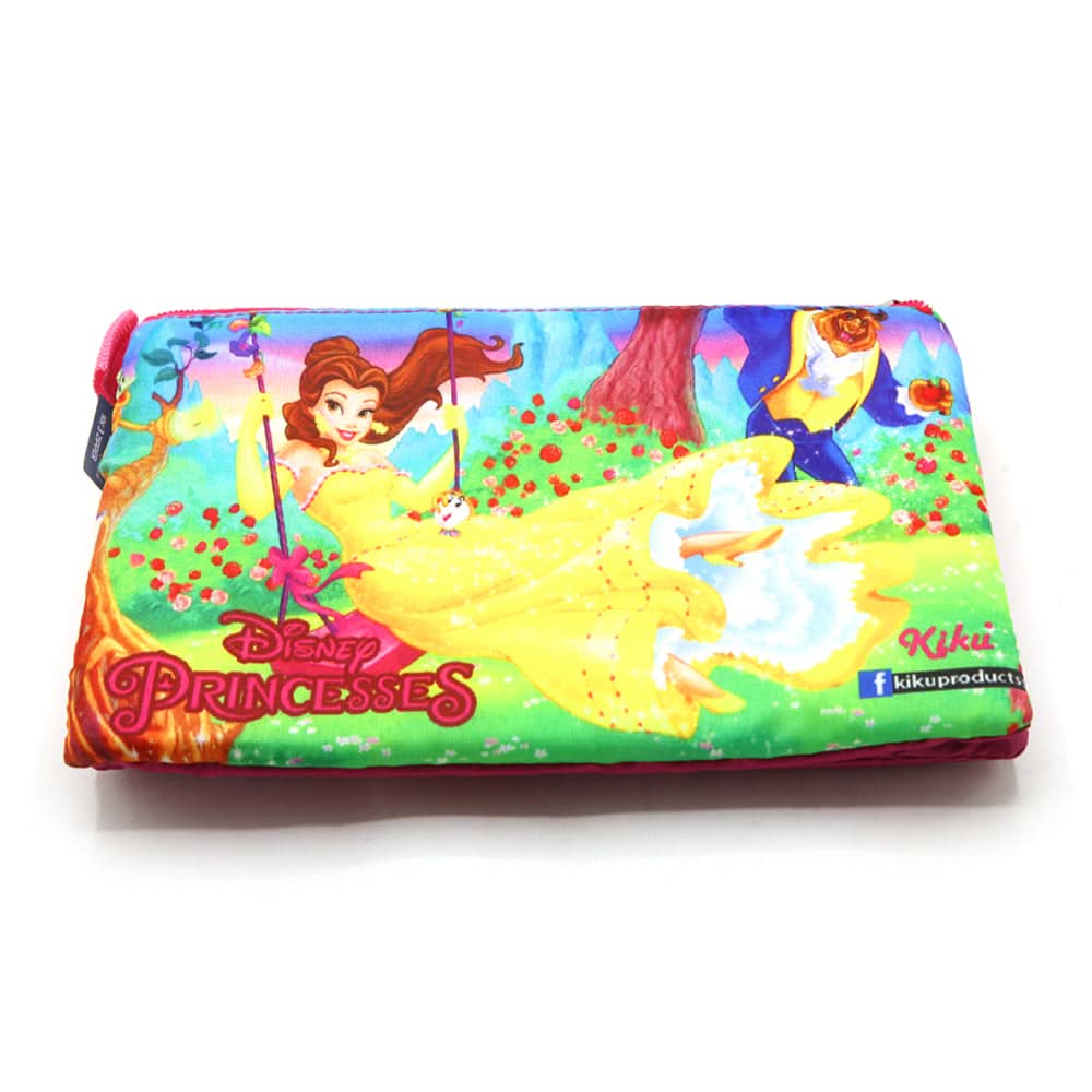 Pencil Pouch Three Zipper - Dark Pink, Stationery Pouch & Box, Chase Value, Chase Value