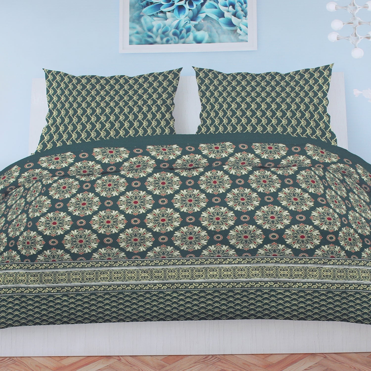 Printed King Bed Sheet - Multi Color, King Size Bed Sheet, Chase Value, Chase Value