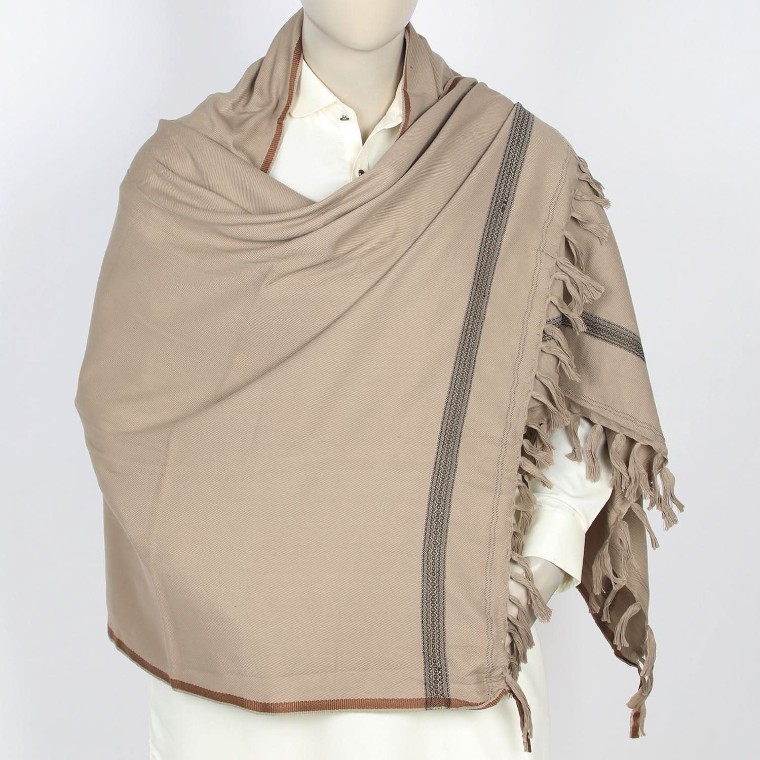 Men's Shawl - Beige, Men's Shawls & Mufflers, Chase Value, Chase Value