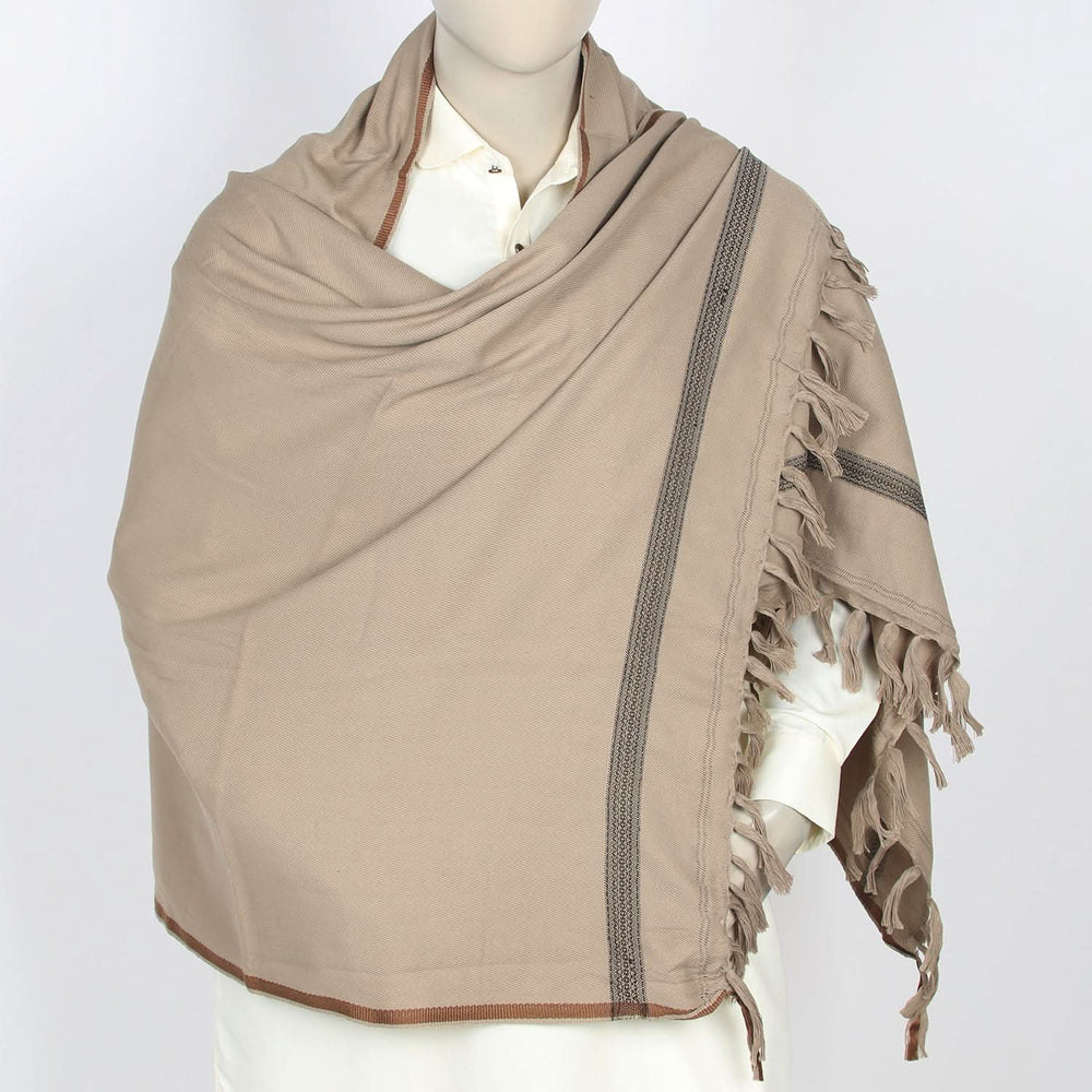 Men's Shawl - Beige, Men's Shawls & Mufflers, Chase Value, Chase Value