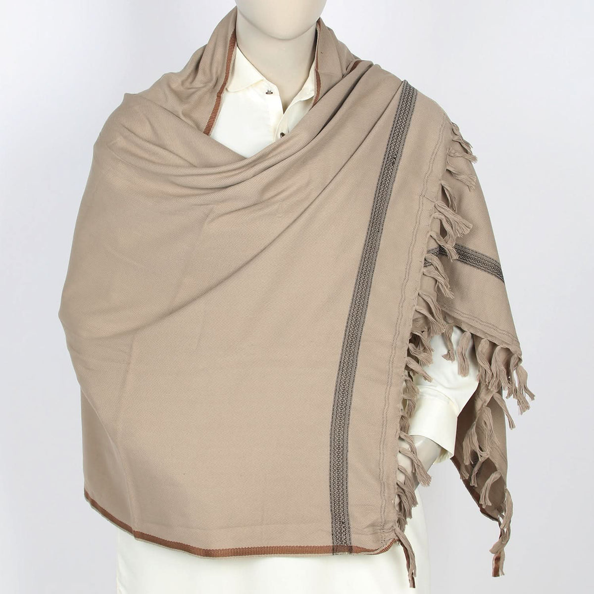 Men's Shawl - Beige, Men's Shawls & Mufflers, Chase Value, Chase Value