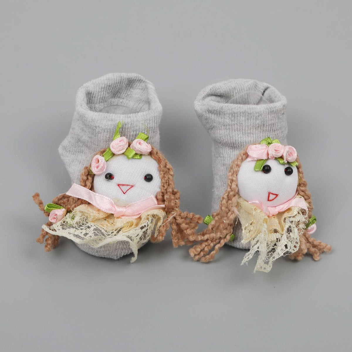 Cartier's Booties Cards - Grey, Newborn Caps, Shoes & Socks, Chase Value, Chase Value